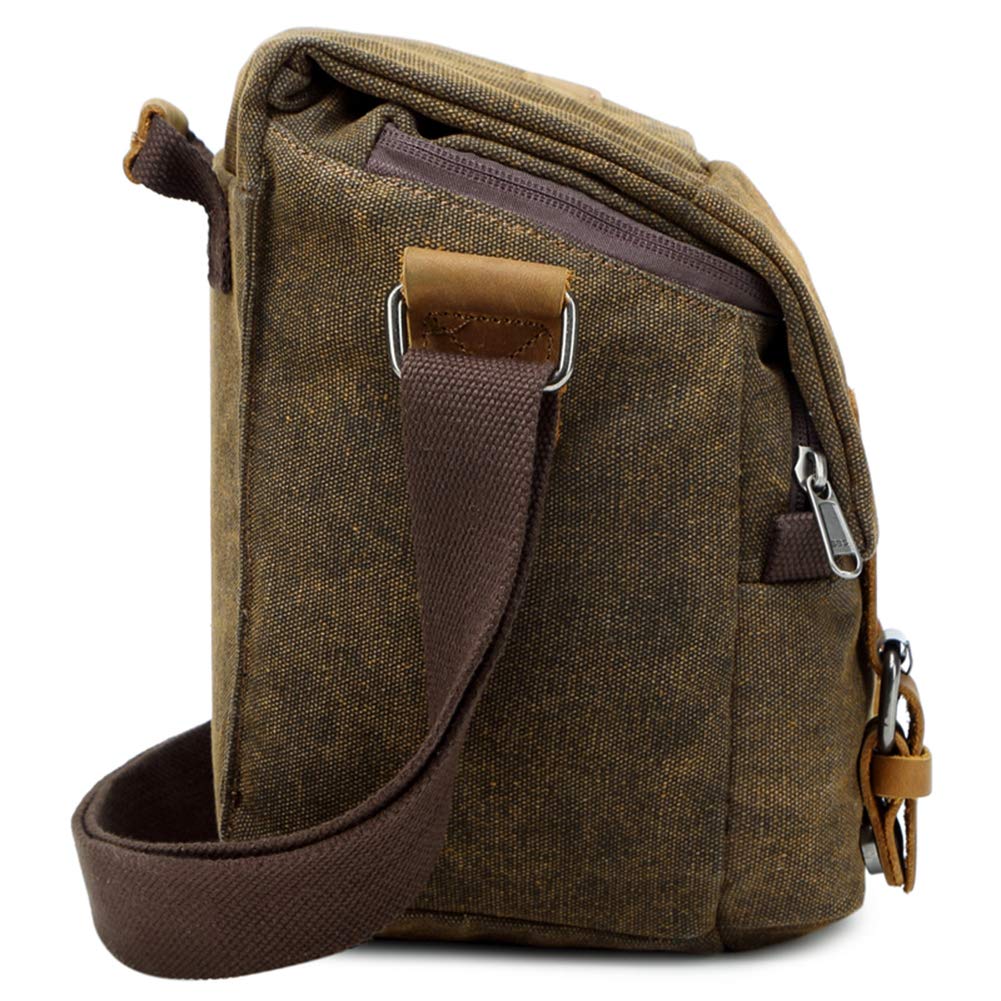 Vintage Canvas Fotografia Torba na ramię Sling SLR Camera Carry Case Małe torby podróżne dla Nikon/Sony/Canon