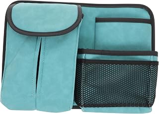 COSMEVIVI Organizador De Asiento Trasero De Coche Portavasos y Multiusos y De Instalar Para Almacenamiento Vehículos y Color Azul