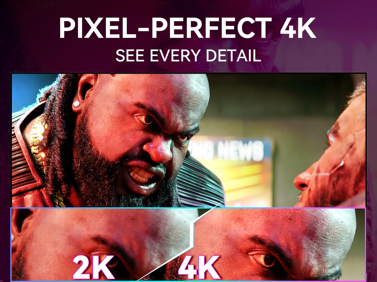 CUNPU Moniteur de jeu 4K 144 Hz de 27 pouces, panneau IPS rapide UHD 3840 x 2160, 135 % sRGB, HDR400Nit, Freesync et G-Sync, prend en charge PS5 120 Hz VRR, HDMI 2.1, DP 1.4, réglage de la hauteur