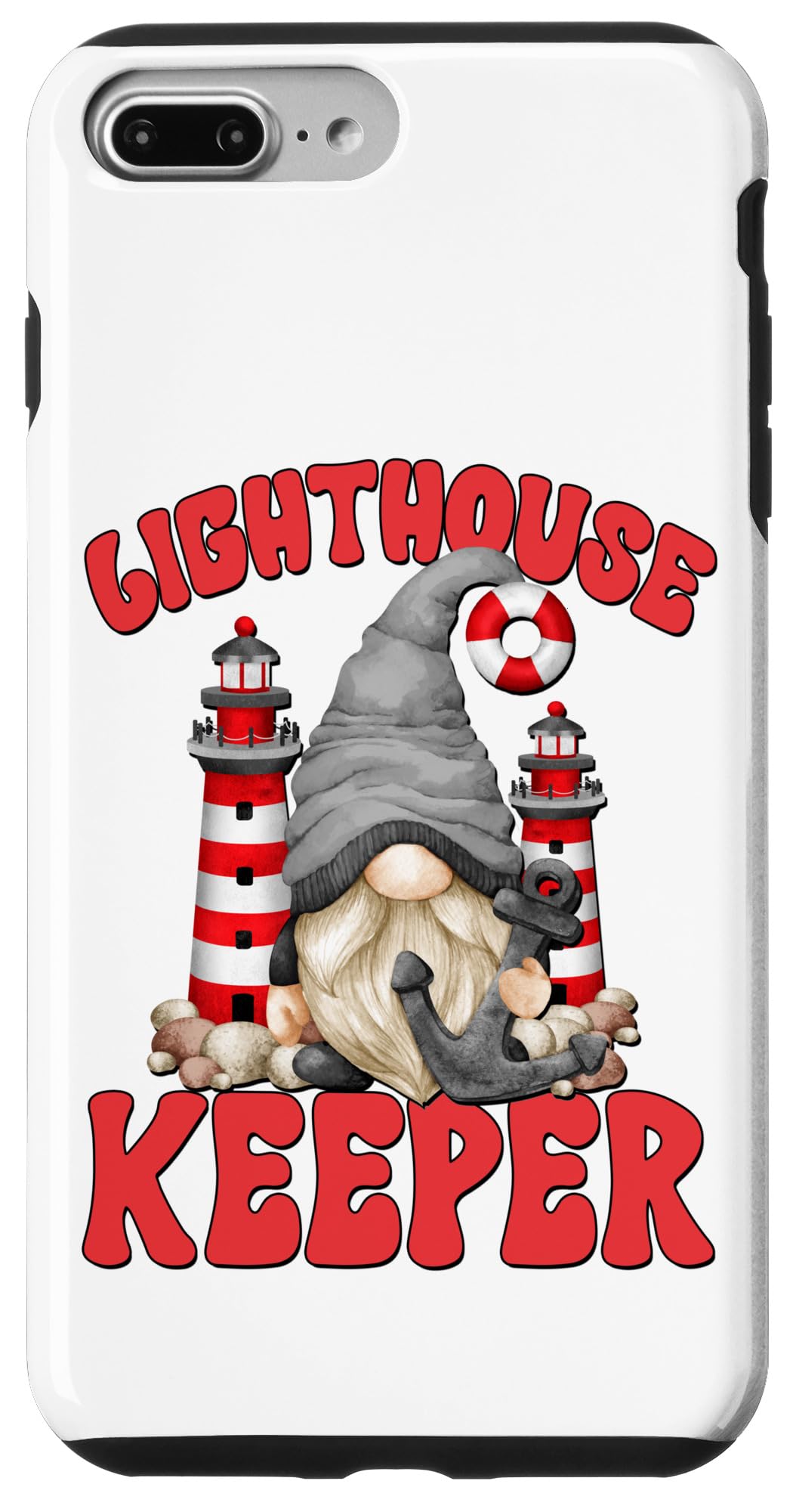 iPhone 7 Plus/8 Plus Lighthouse Keeper Costume For Men Ocean Lovers Funny Gnome Case