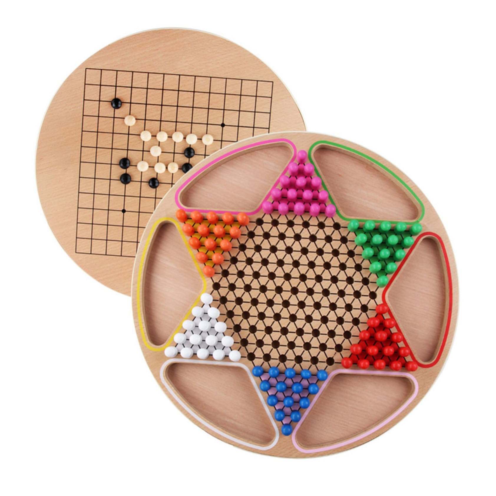 YARNOW Jeu de Société Éducatif Deux Garçon et Filles, Jouet Marron en Matériau Synthétique, Plateau de Jeu Résistant Facile à Manipuler