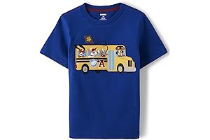 Chill Boys' and Toddler Embroidered Graphic Short Sleeve T-Shirts Perfect for Back To School