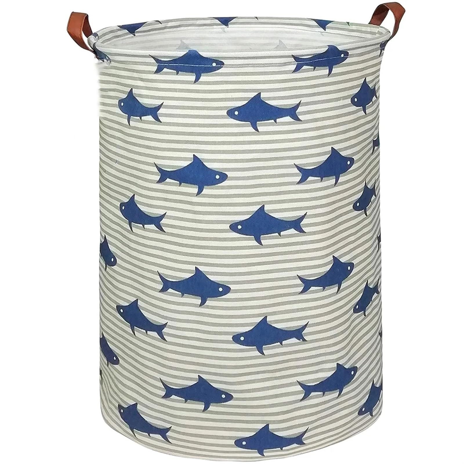Folding Laundry Basket Household Storage 40x50cm Foldable Canvas Large Dirty Clothes Toys Bag Foldable Hamper With Handles Home