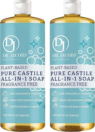 Miniatura 9 de Dr. Jacobs Naturals Lavender Castile Limpiador y jabón todo en uno, fórmula eficaz a base de plantas para la limpieza de la casa. Ecológico para los