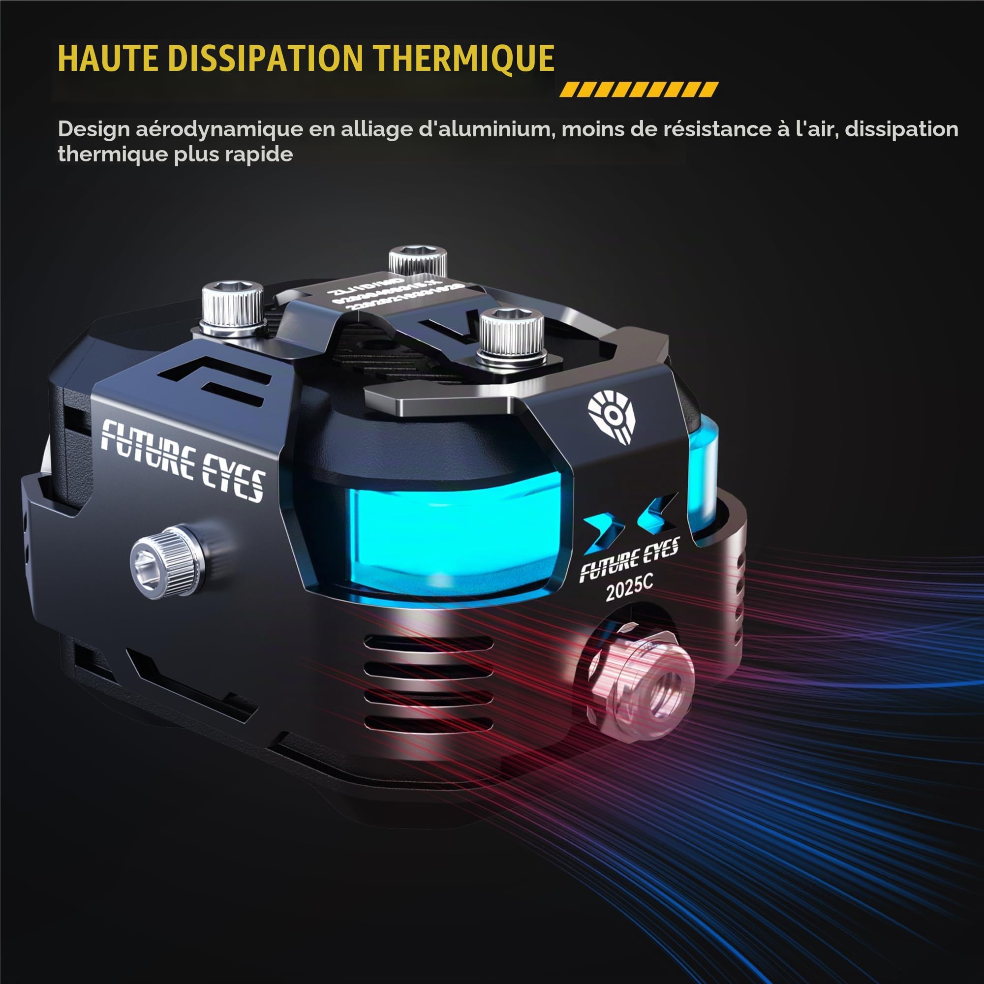 Future Eyes F150PRO phare additionnel moto led feux auxiliaire moto