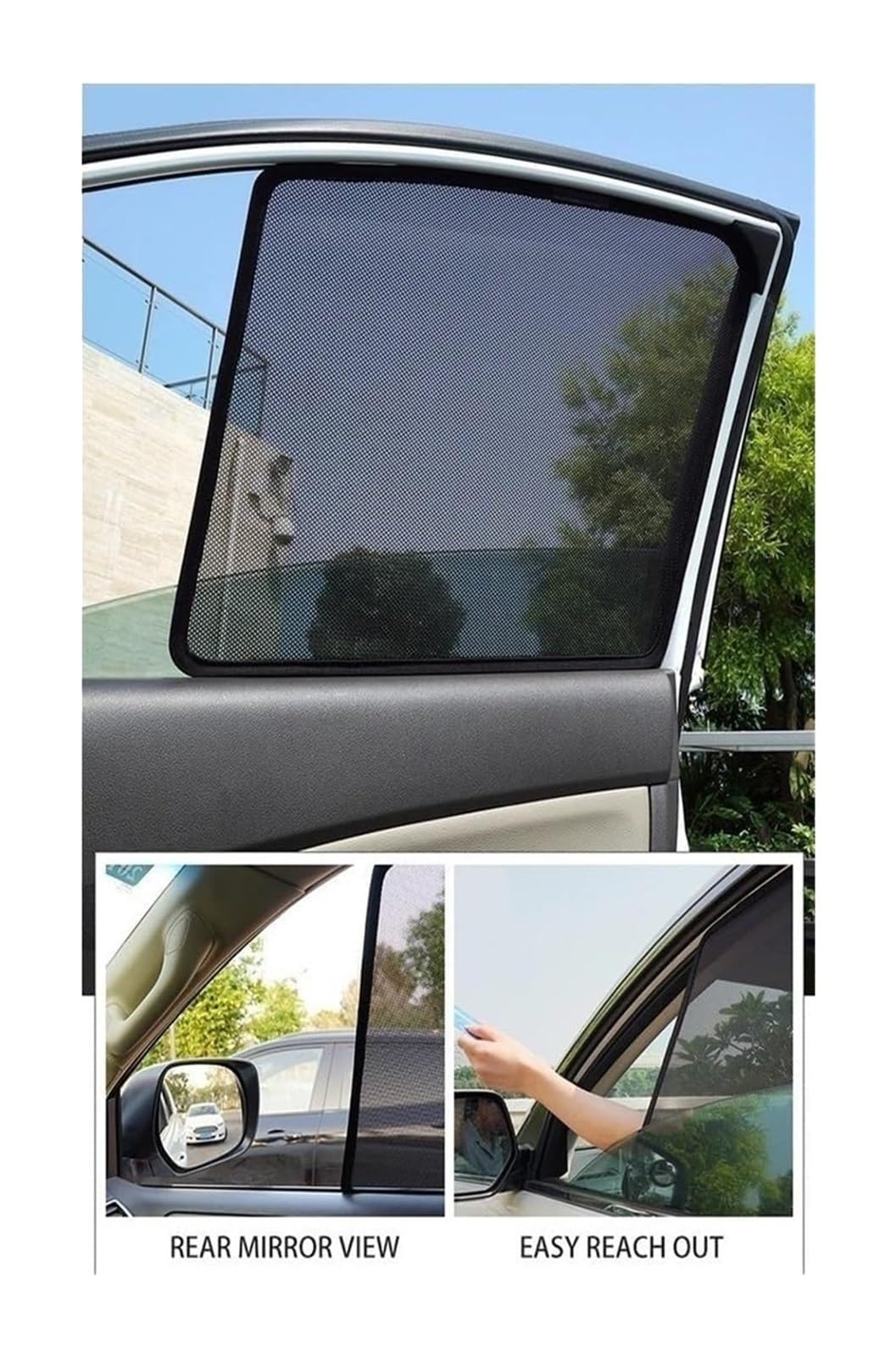 Sonnenschutz Auto Magnetisch Für Ford Für Equator Facelift Vollständige Abdeckung Sonnenschutz Auto Seitenfenster Vorne Hinten UV-Strahlen Sichtschutz 7-teilig-ganzauto(1pcs Rear)