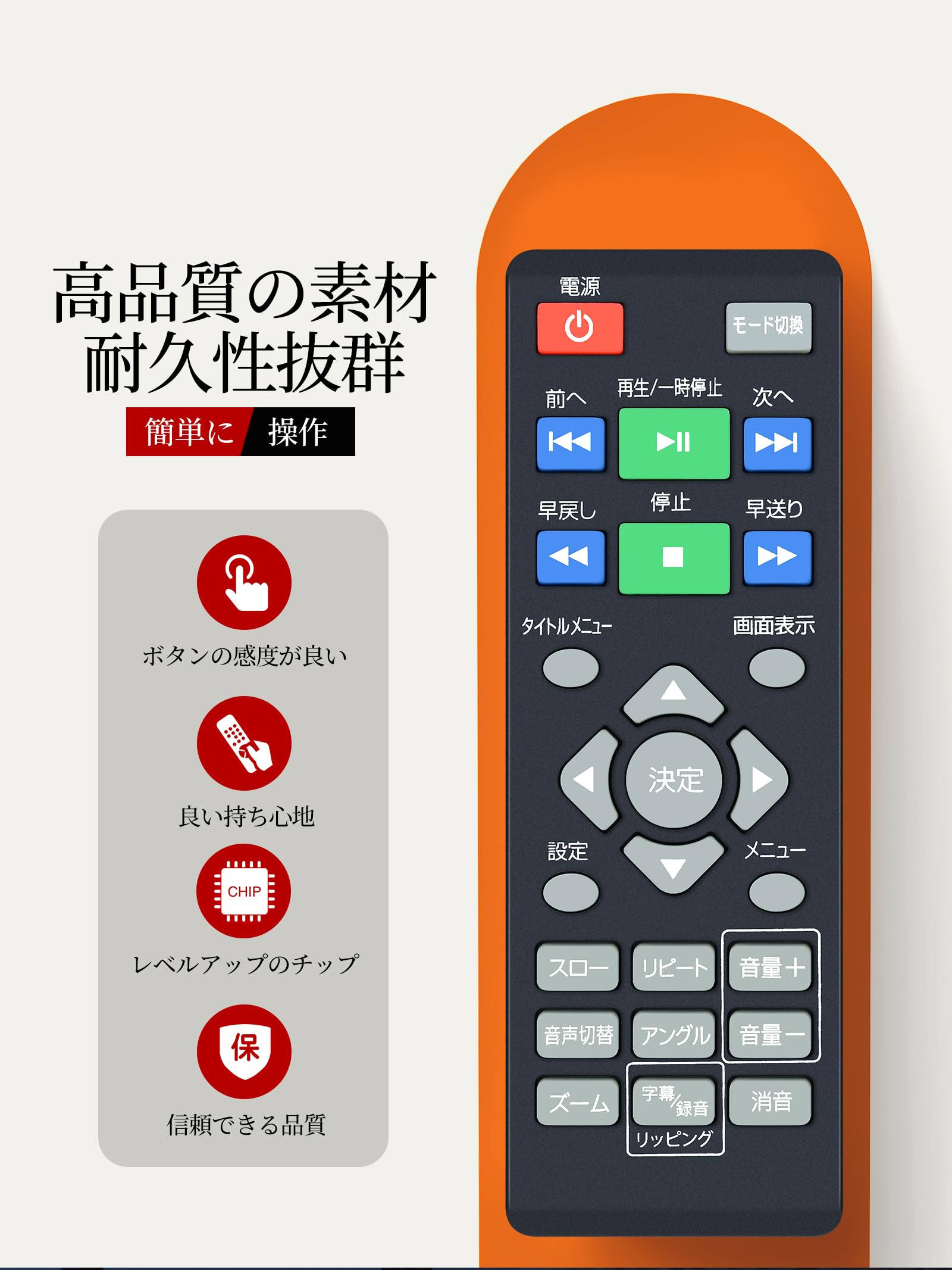 Amazon | AVTVA DVDプレーヤーリモコン for YAMAZEN 山善 ポータブル