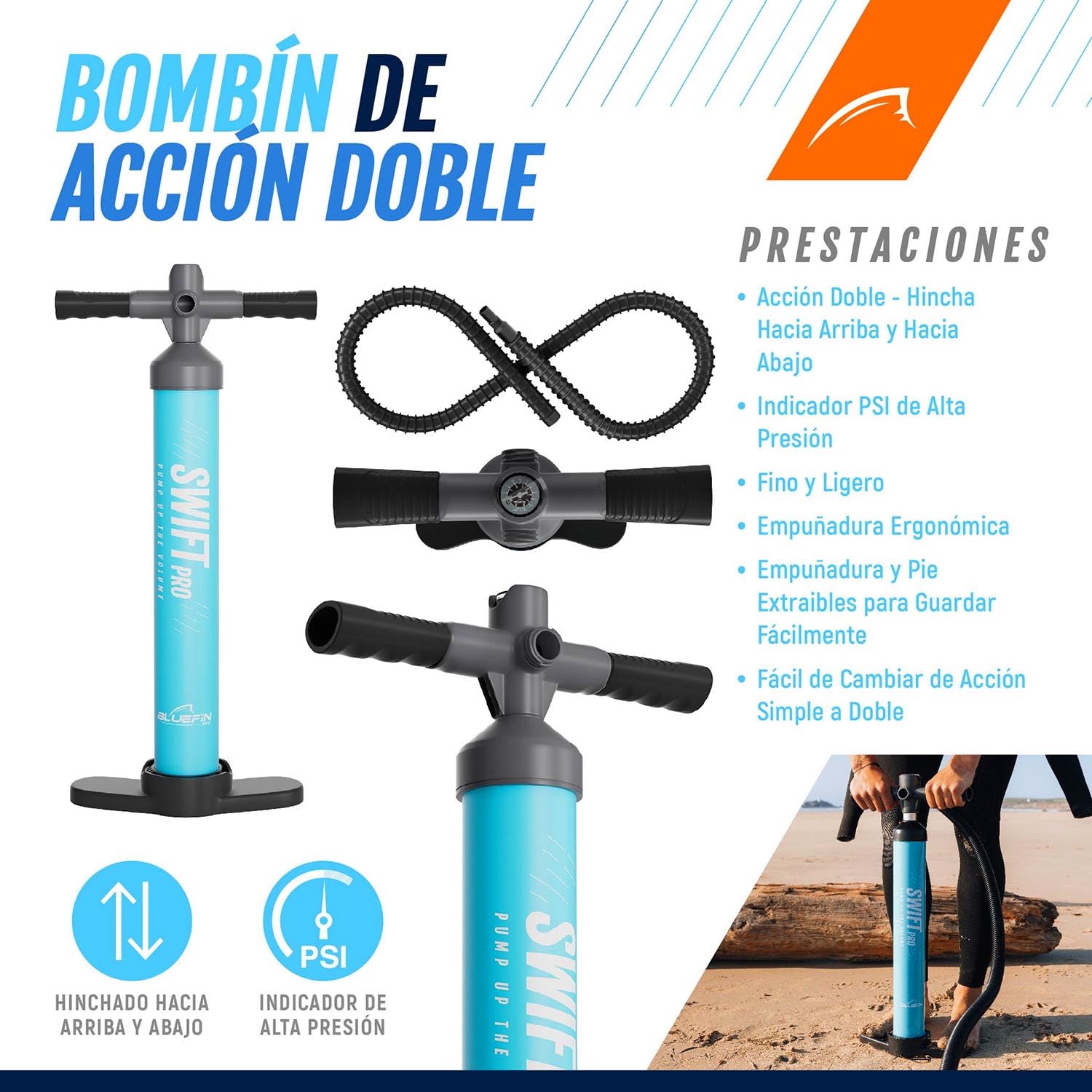 Kayak Hinchable Scout de Bluefin, Kayak Hinchable de 1 Plaza, Canoa Hinchable Alternativa