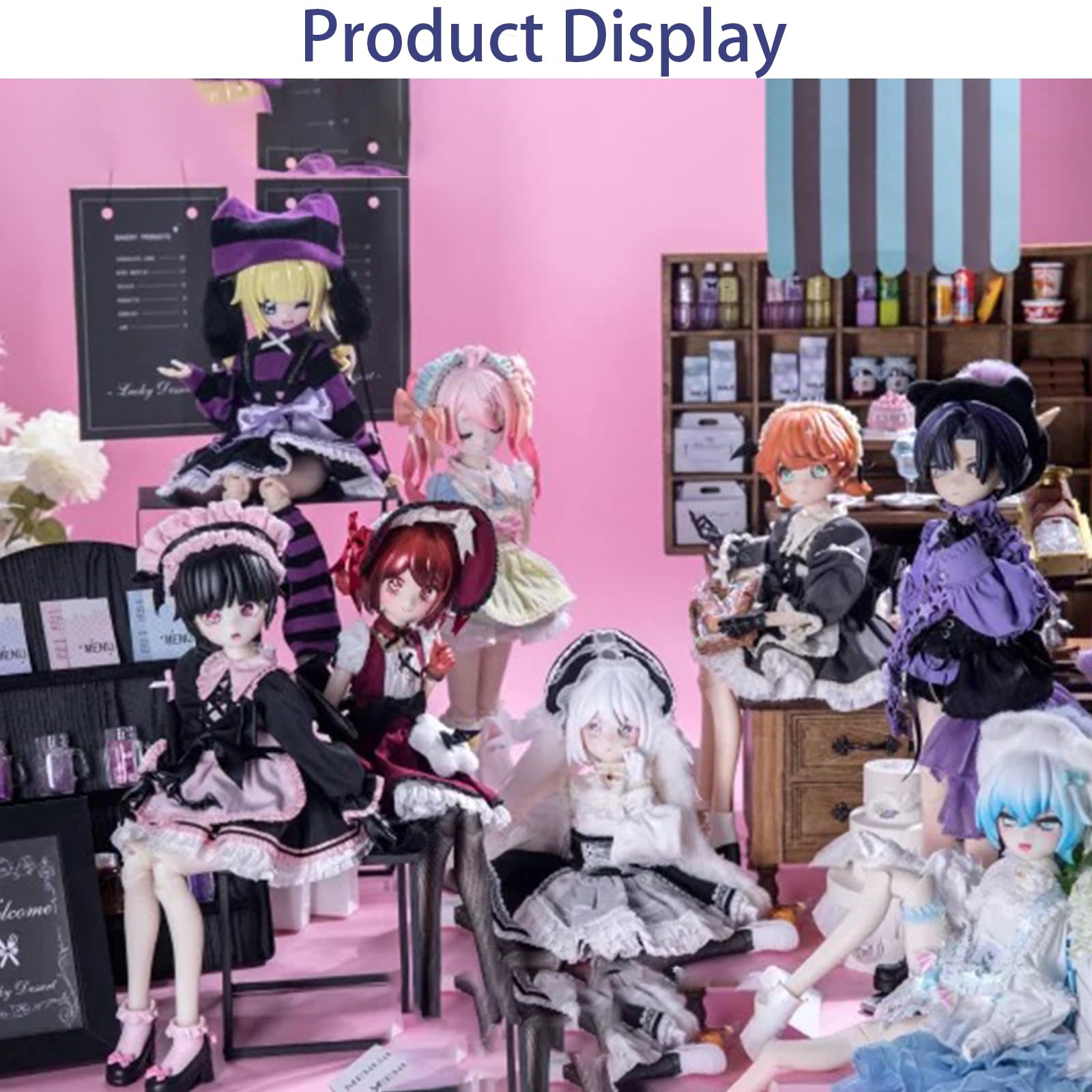 1/5 BJD-Puppen, Blindbox, Kawaii BJD-Puppen, Tee-Getränke, Plus-Serie, 1/5 Kugelgelenk-Puppe, Sammelfigur, bewegliche Verkleidungspuppe für Mädchen, Geburtstagsparty, Geschenk, Spielzeug