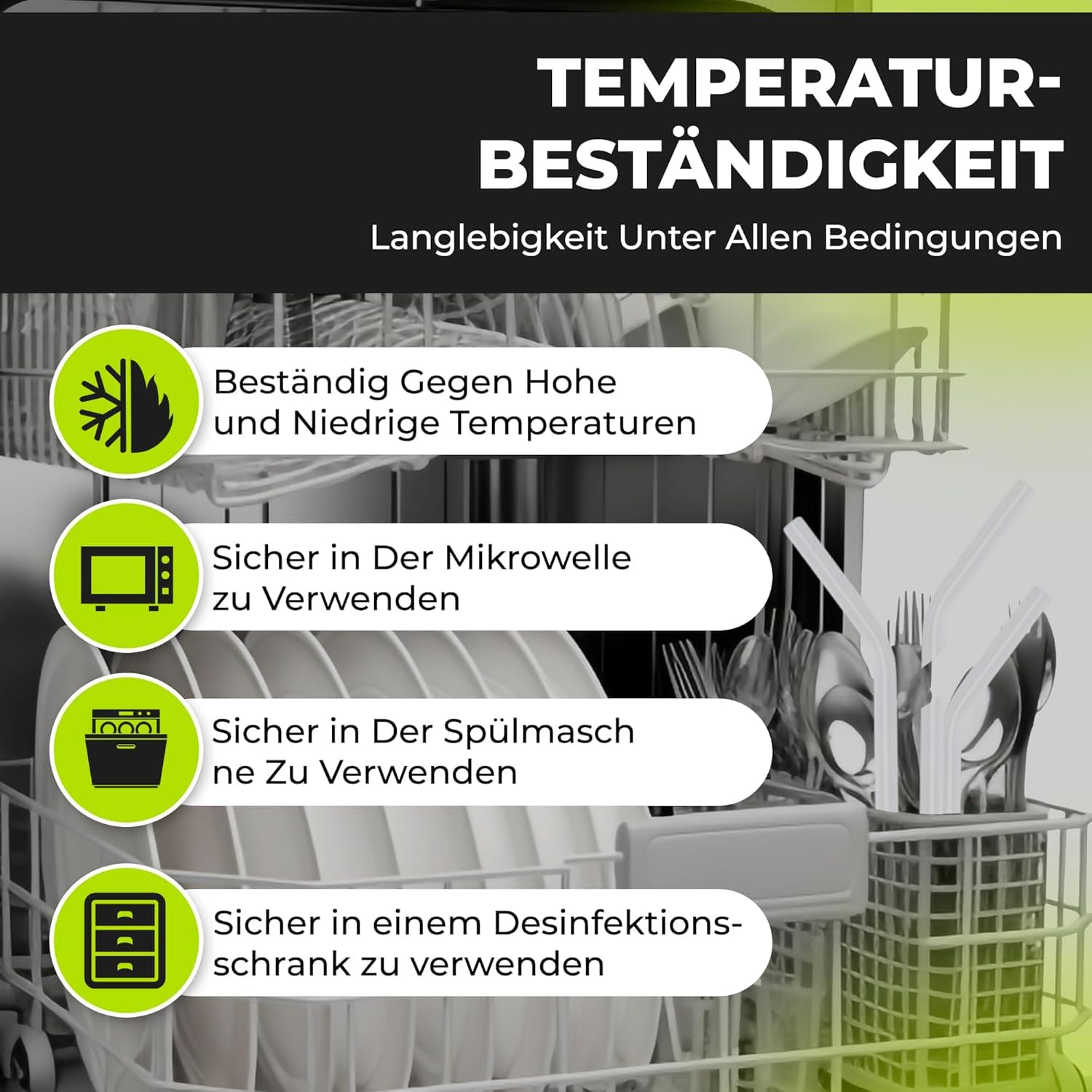 MJW Glasstrohhalme 18,5 cm – 200 Stück wiederverwendbare, robuste Trinkhalme aus Glas für die Gastronomie, umweltfreundlich und spülmaschinenfest