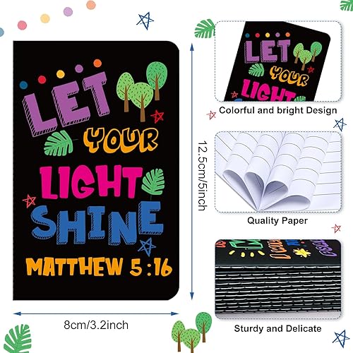 Miniatura 2 de 24 blocs de notas con versículos de la Biblia, mini cuadernos religiosos de bolsillo, motivacionales, cristianos, pequeños blocs de notas