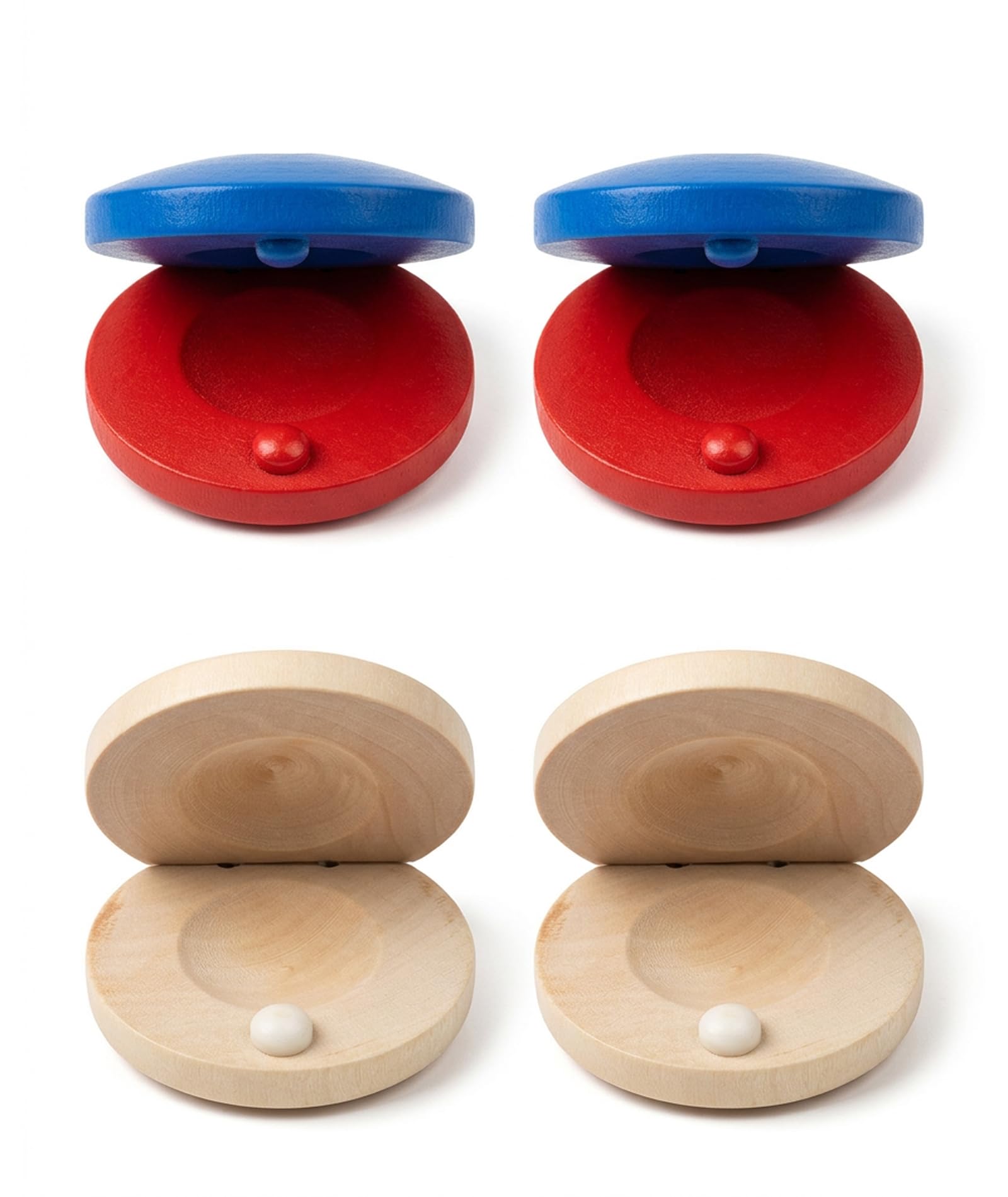 4 PCS Castanets Musical Instrument, Four Piece Wooden Percussion Set, Classroom Music Education Tools, Cultural Performance Instruments for Music Teachers and Students-image-26
