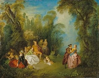 Fête galante by a Fountain (c. 1722-1724) Poster Print by Jean-Baptiste Pater (18 x 24)