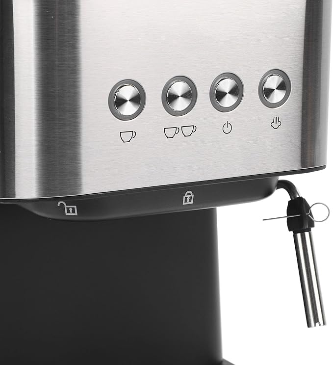 Cafetera Semi Automática 20 Bar, 1.5L con Espumador de Leche miniatura 8