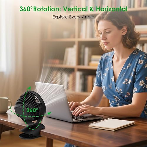 Miniatura 7 de Minthouz Mini ventiladores portátiles con clip