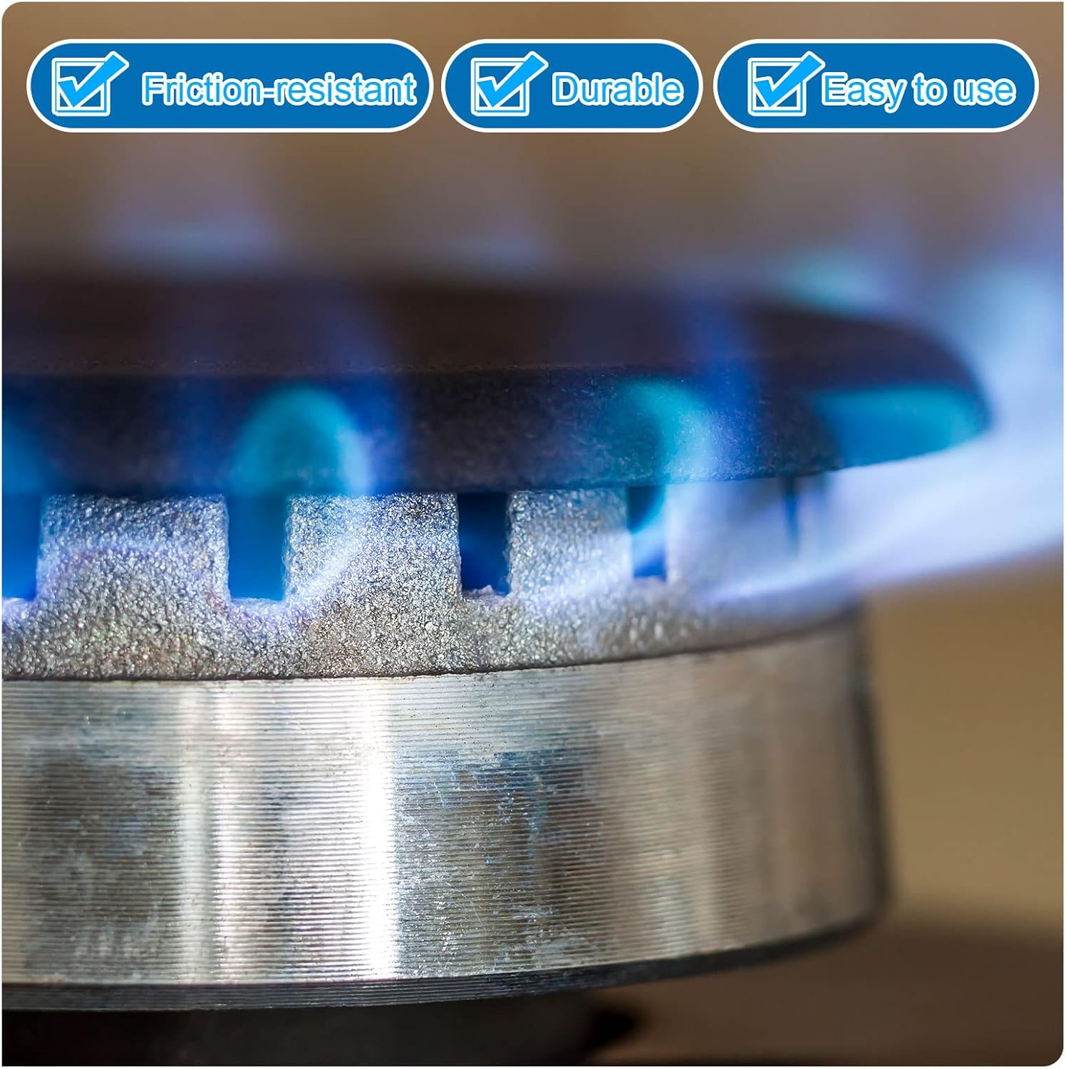 Amylove 4 Cooker Hat Set Oven Gas Hob Burner Crown Gas Stove Burner Caps Flame Cap Cover for Kitchen Fit to Most Stove Handles Lid Kit Quality Metal Stove Knob, 3 Sizes : Appliances