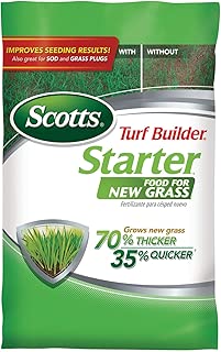 Scotts Turf Builder Starter Food for New Grass, 3 lb. - Lawn Fertilizer for Newly Planted Grass, Also Great for Sod and Grass Plugs - Covers 1,000 sq. ft. - coolthings.us