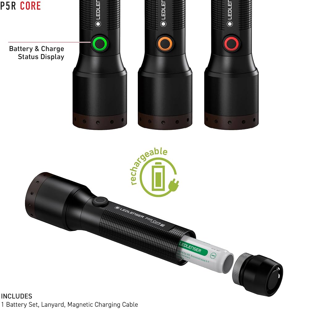 ライト・ランタン LEDLENSER P5R CORE Amazon.com: Ledlenser P5R Core LED Torch 500 Lumens 250