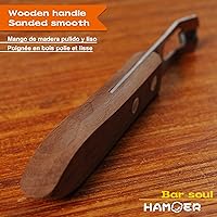 Vista 4 de Channel Knife Zester - Herramienta para frutas y verduras para decorar cócteles, postres y ensaladas, punta de acero inoxidable, paquete de 2 Mango