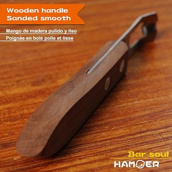 Channel Knife for Cocktails Lemon Citrus Twist Tool Wooden Handle | Home Bars Bartender Gift,V-Shaped Stainless Steel Blade,Carving Tool for Garnishing