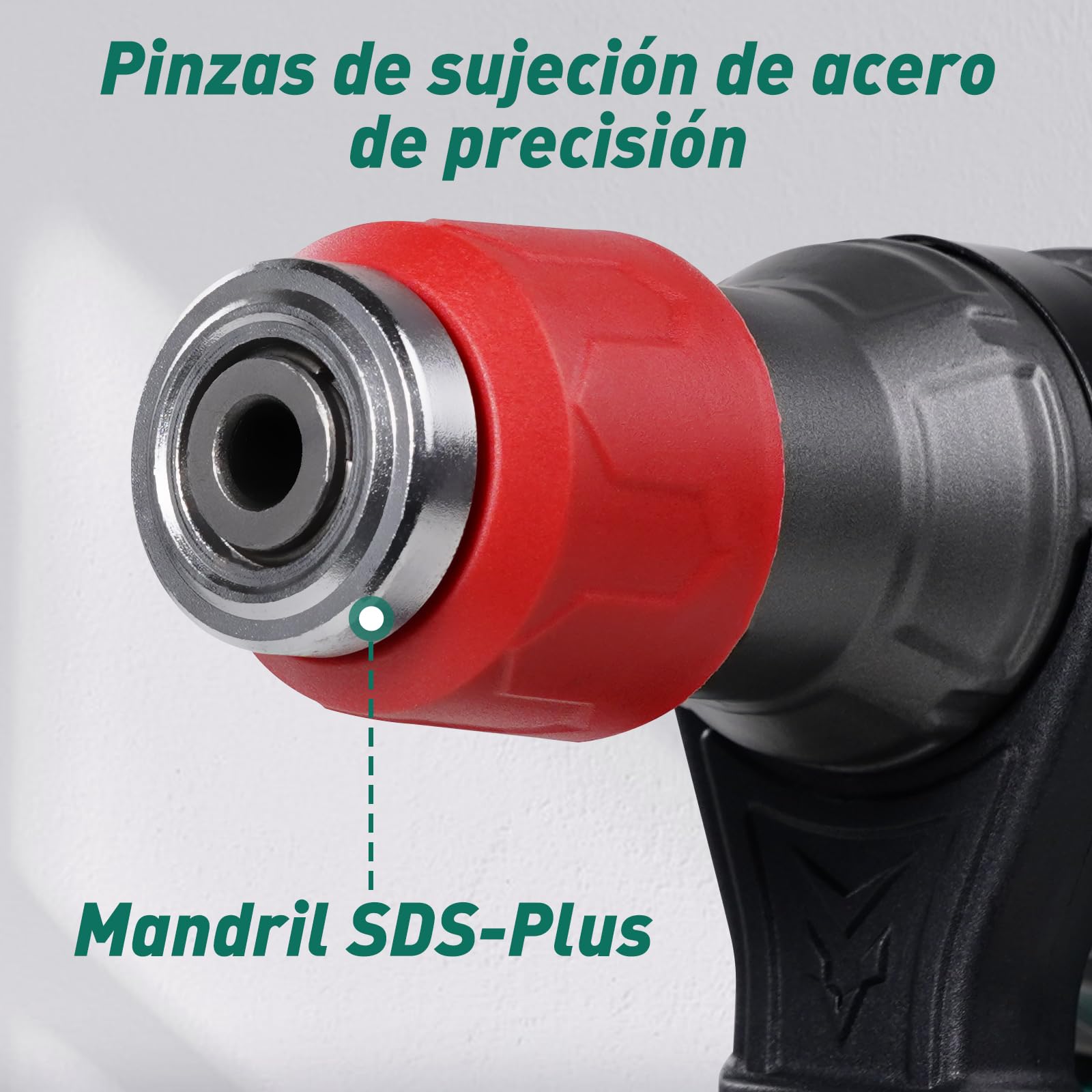 HYCHIKA Martillo Perforador, Martillo Demoledor con Embrague de Seguridad, Taladro Percutor con Cable CA para hormigón, Martillo Percutor Electrico