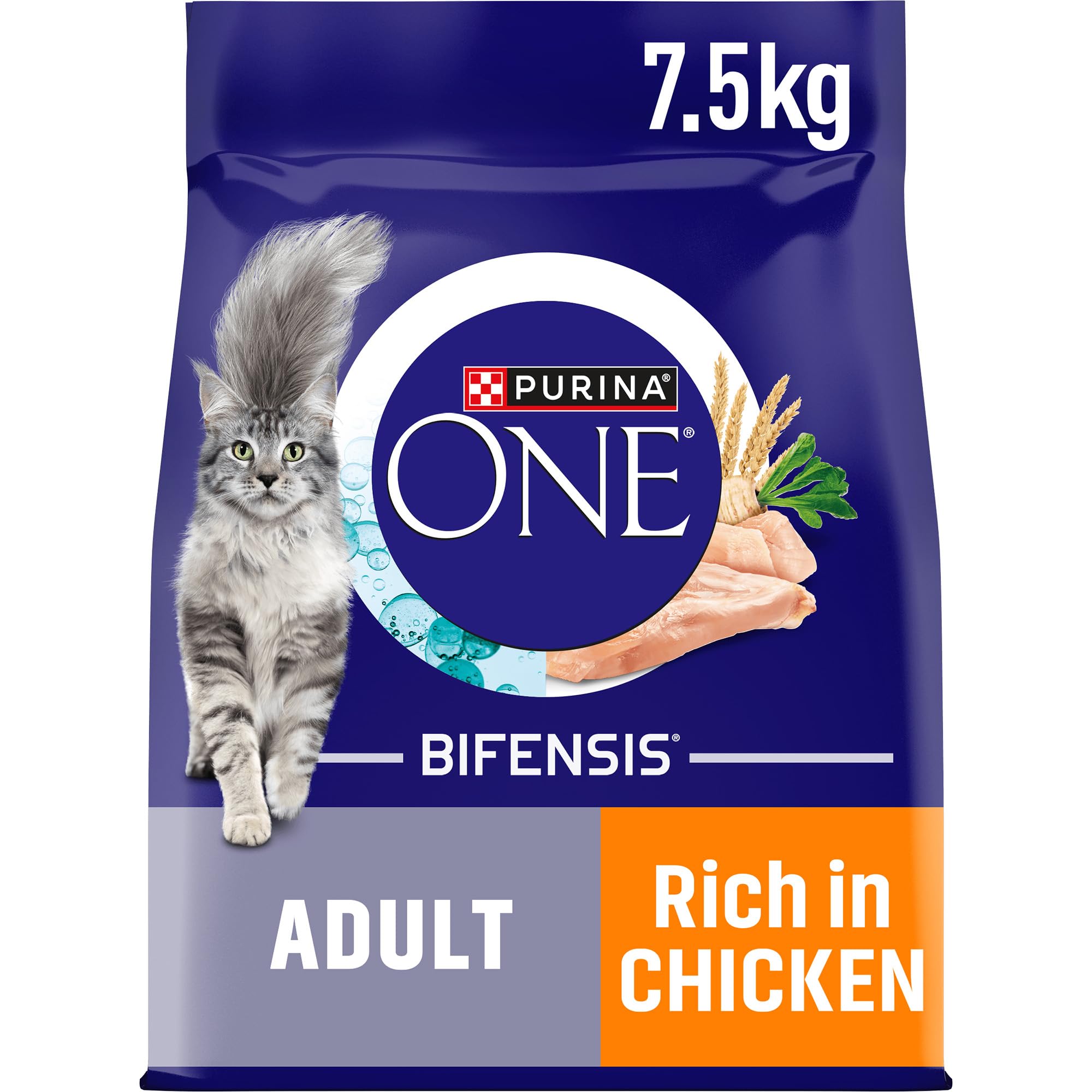 PURINA ONE Bifensis Adult Dry Cat Food Chicken 7.5kg Pack - 1