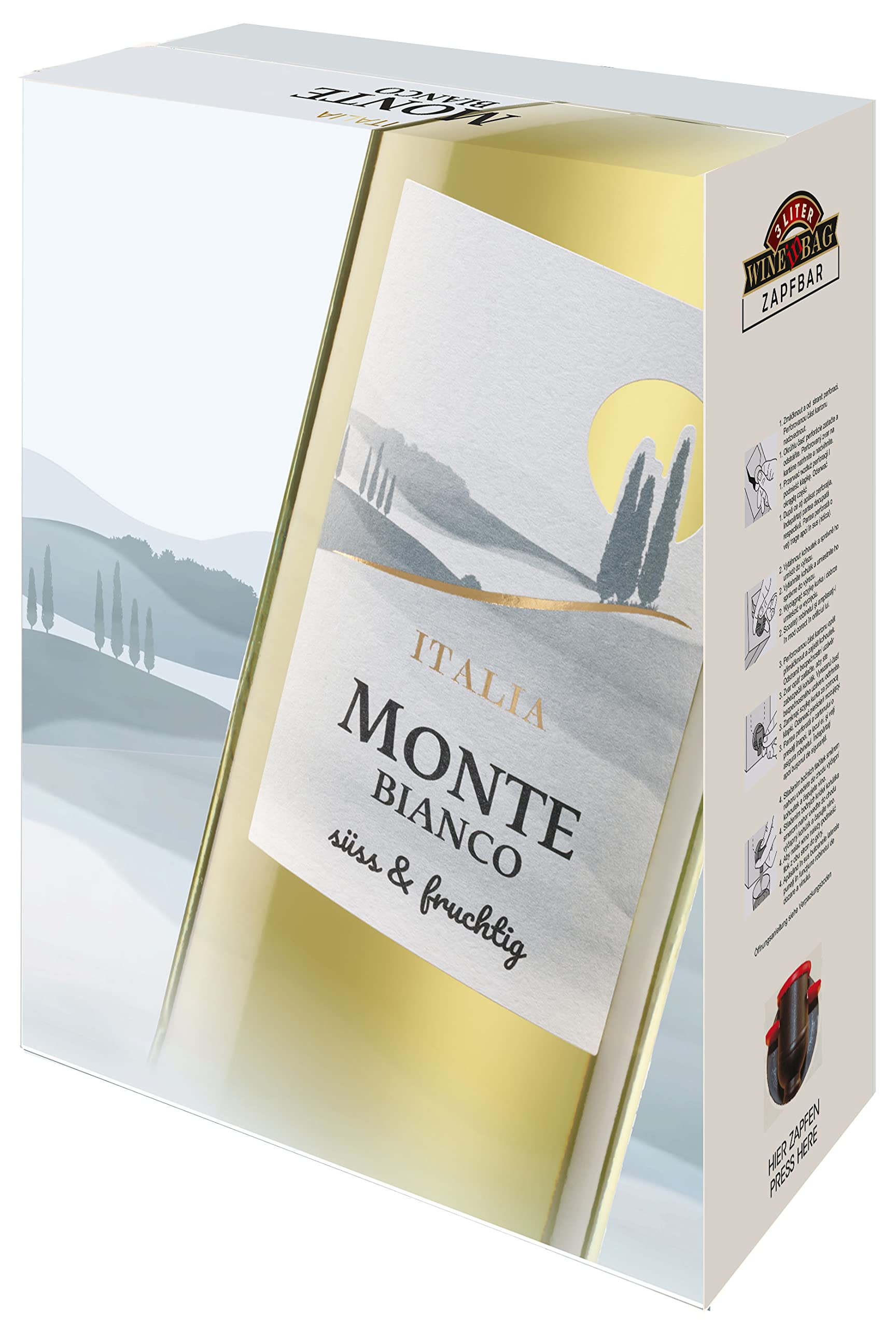 Monte Bianco IT Weisswein süss (1 x 3,0l)
