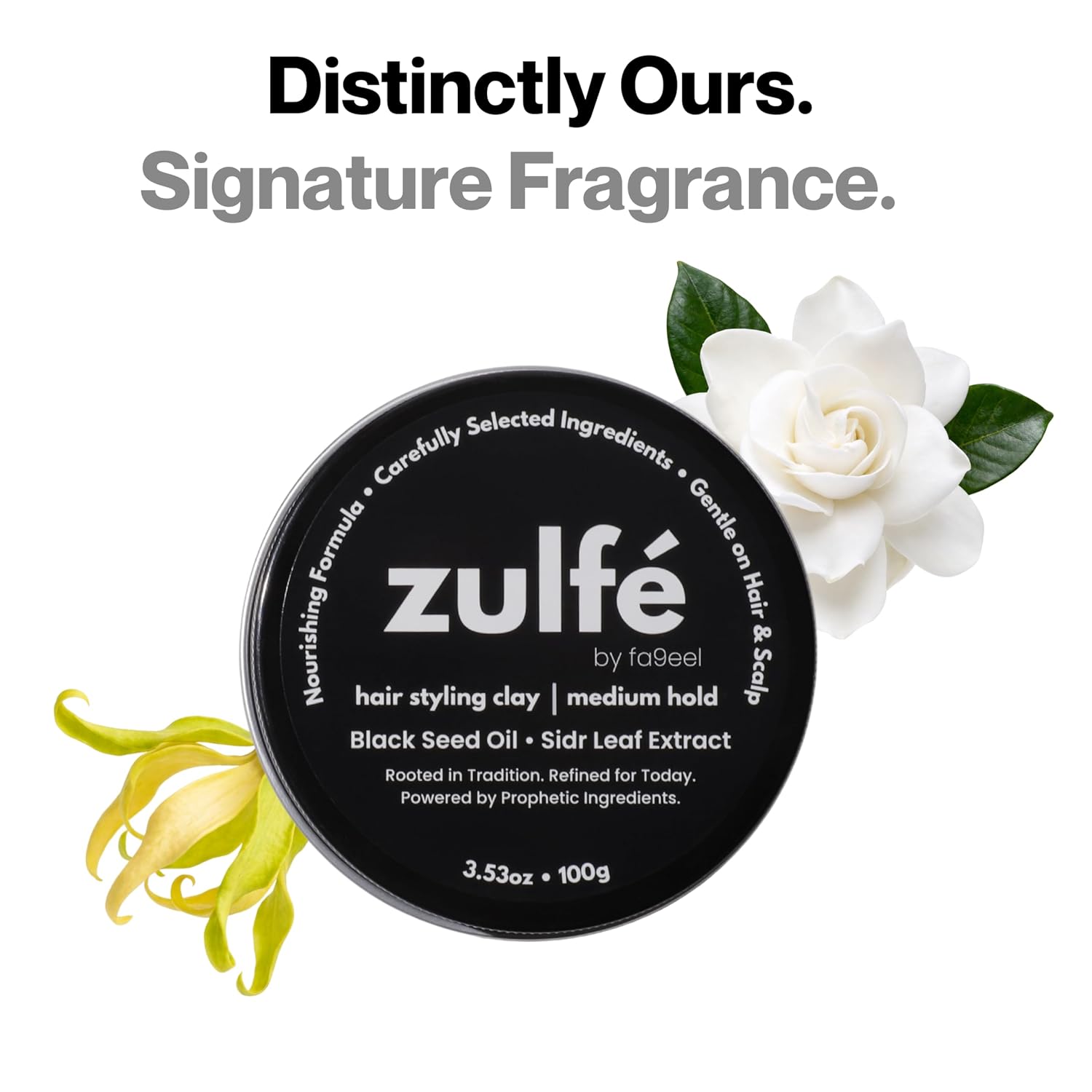 Zulfé Hair Clay for Men – Medium Hold Matte Finish, Natural Styling Clay with Kaolin, Bentonite, Black Seed Oil & Sidr Leaf Extract | Texturizing, Volumizing, No Parabens, No Sulfates | 3.53 oz