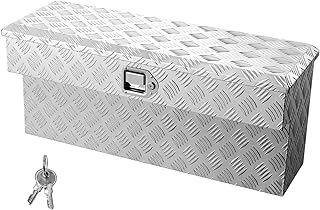VEVOR Truck Bed Tool Box, Heavy Duty Aluminum Tool Box with Tread Patterns, Storage
