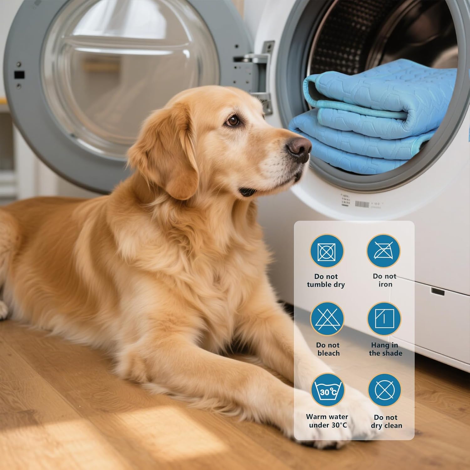 Upgrade Self-Cooling Mat for Dogs & Cats - Washable Pet Cooling Pad, Foldable Dog Cooling Mat Pet Cool Blanket for Indoor or Outdoor