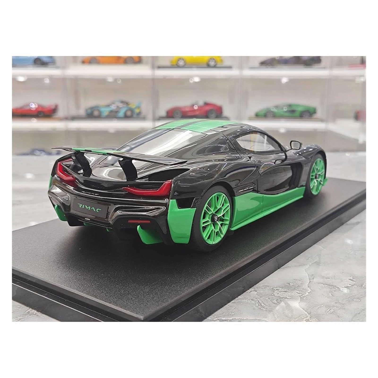 Metallo Scala Replica Resina 1 18 Adatta Per RIMAC NEVERA RECORD GT Spirit Modello Di Auto Statica Simulata Decorazione Per La Casa Hobby Veicoli Giochi Set