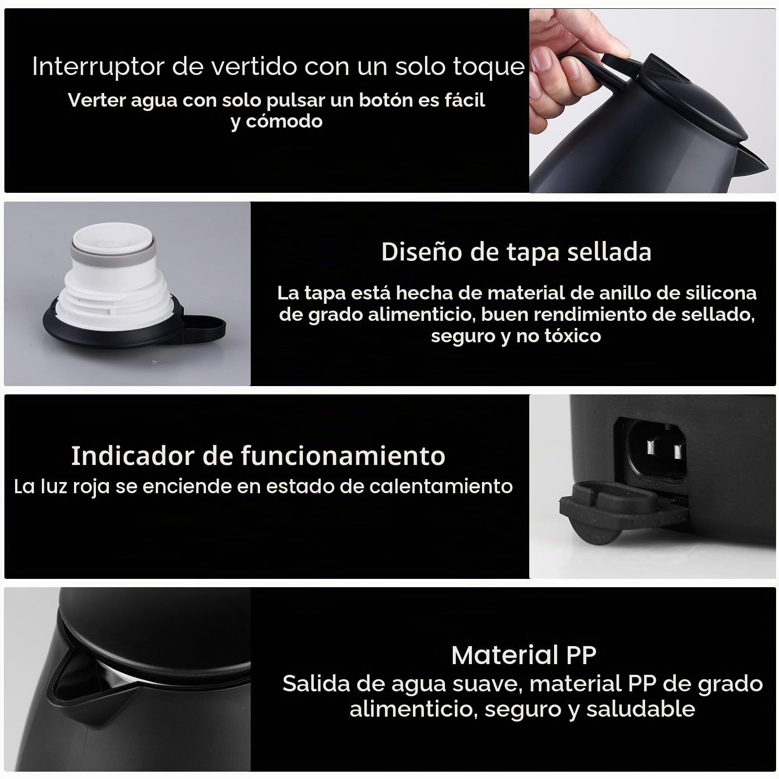 Hervidor eléctrico de acero inoxidable de 12 V-24 V 1,2 L con enchufe para encendedor de cigarrillos de 24 V, calentador de agua portátil para café, té, viajes, camping, camión