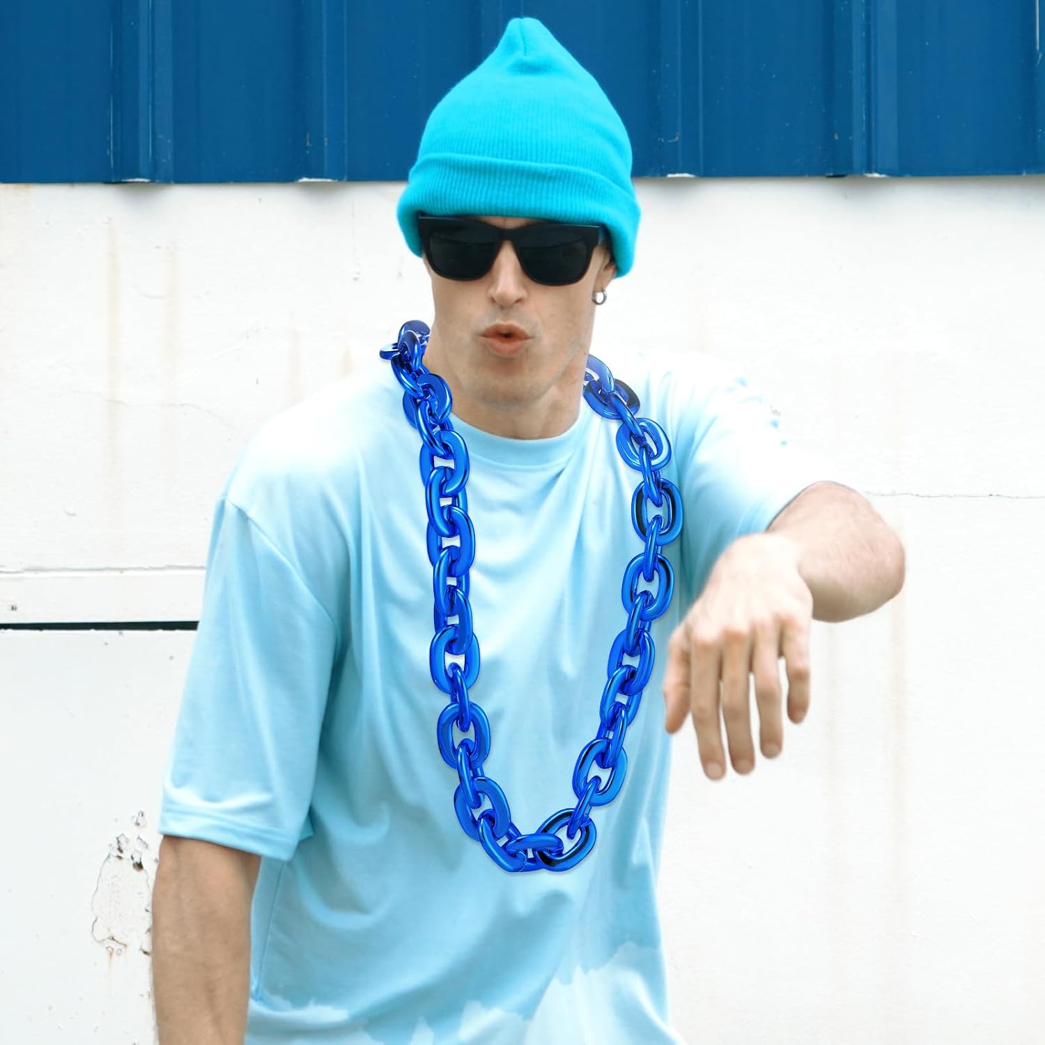 Remuuly Halloween Plastic Chain Necklace Chunky Hip Hop image 5