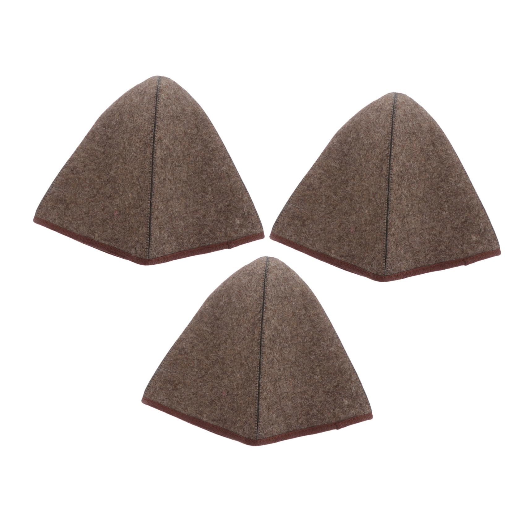 Homoyoyo 3 Piezas Sombrero de Baño de Alta Cúpula para Hombre y Mujer Protección Térmica para Cabello Accesorio de Fieltro para Baños de Vapor y Ducha