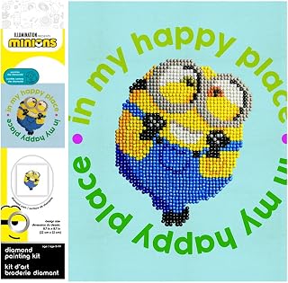 DIAMOND DOTZ Happy Minion Diamond Painting Kits for Adults - Diamond Art Kits a Relaxing Creative Craft Kit with Dotz Gems