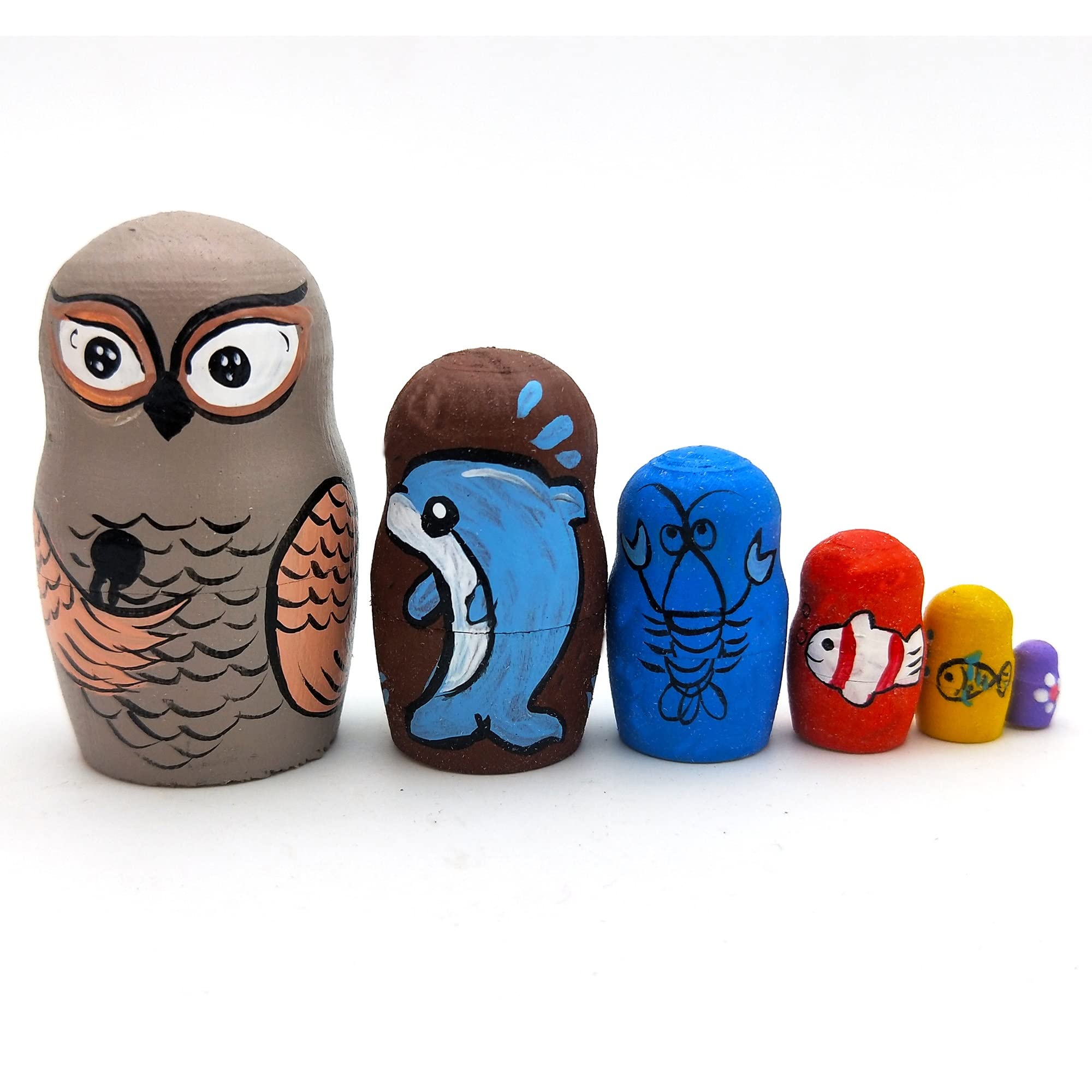 Gniazdujące Lalki Rosyjskie Lalki Matrioszka 10 Sztuk Ręcznie Malowane Zagnieżdżanie Matryoshka Doll Christmas Gift Crafted Doll Lalka Matrioszka