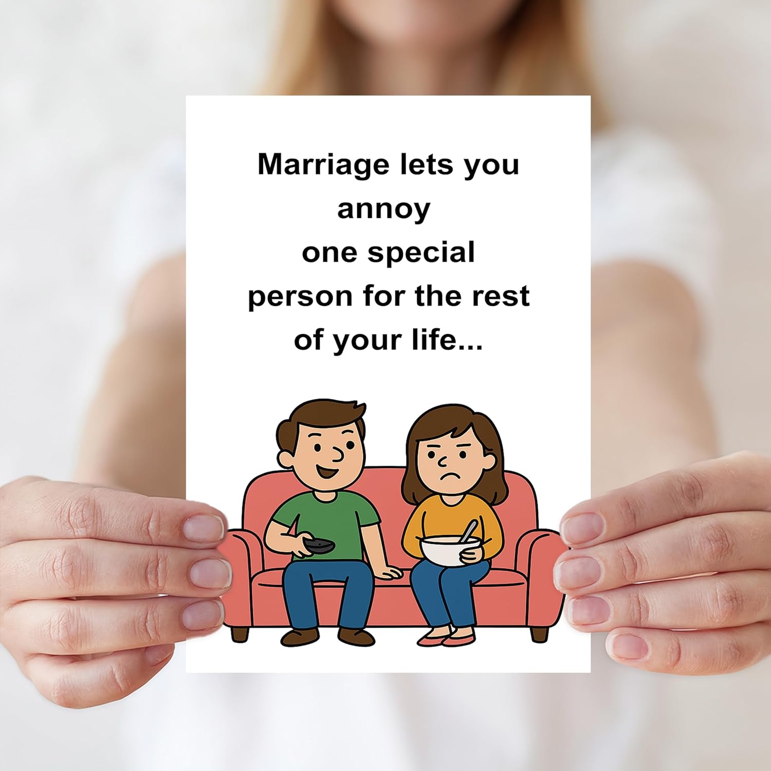 Funny Anniversary Card for Husband Wife,Wedding Card for Couples,Wedding Anniversary Cards Gifts for Him Her