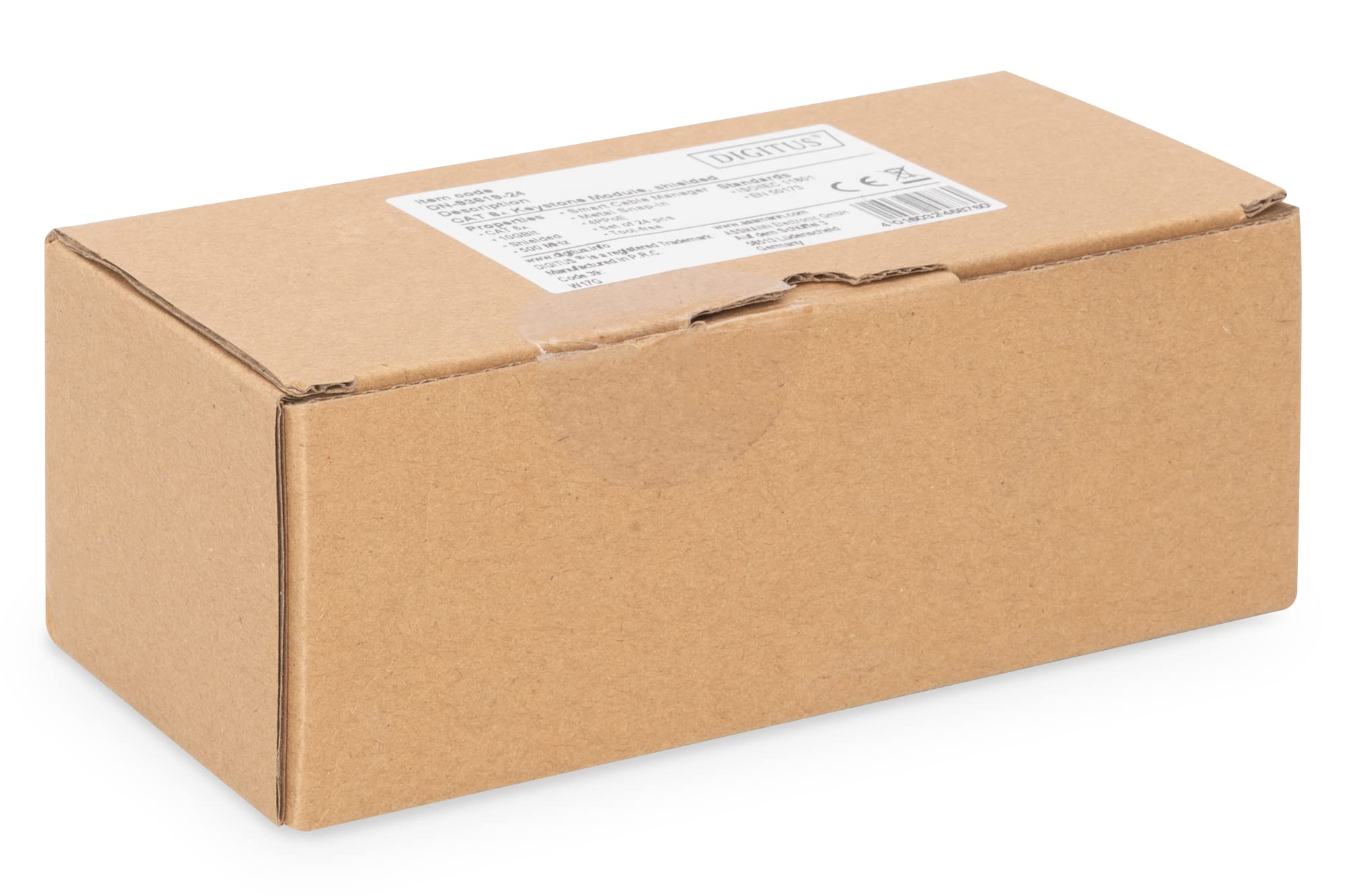 Digitus Módulo Keystone Cat-6A Apantallado - 24 Unidades - RJ45 - Diseñable - 500 MHz 10GBase-T - Clip metálico - Sin Herramientas