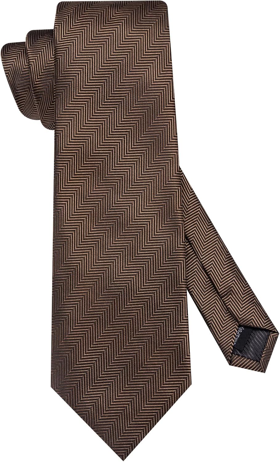 Hi-Tie 70 inches Ties for Men Silk Extra Long Necktie and Pocket Square Cufflinks Set Men Big and Tall Tie Business - Image 4