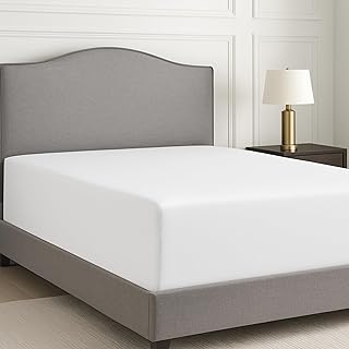Emperor Fitted Sheet – 1000 Thread Count Egyptian Cotton, Deep Pocket 38 cm with All Around Elastic – Soft, Breathable & Hotel-Quality Bed Sheet - White