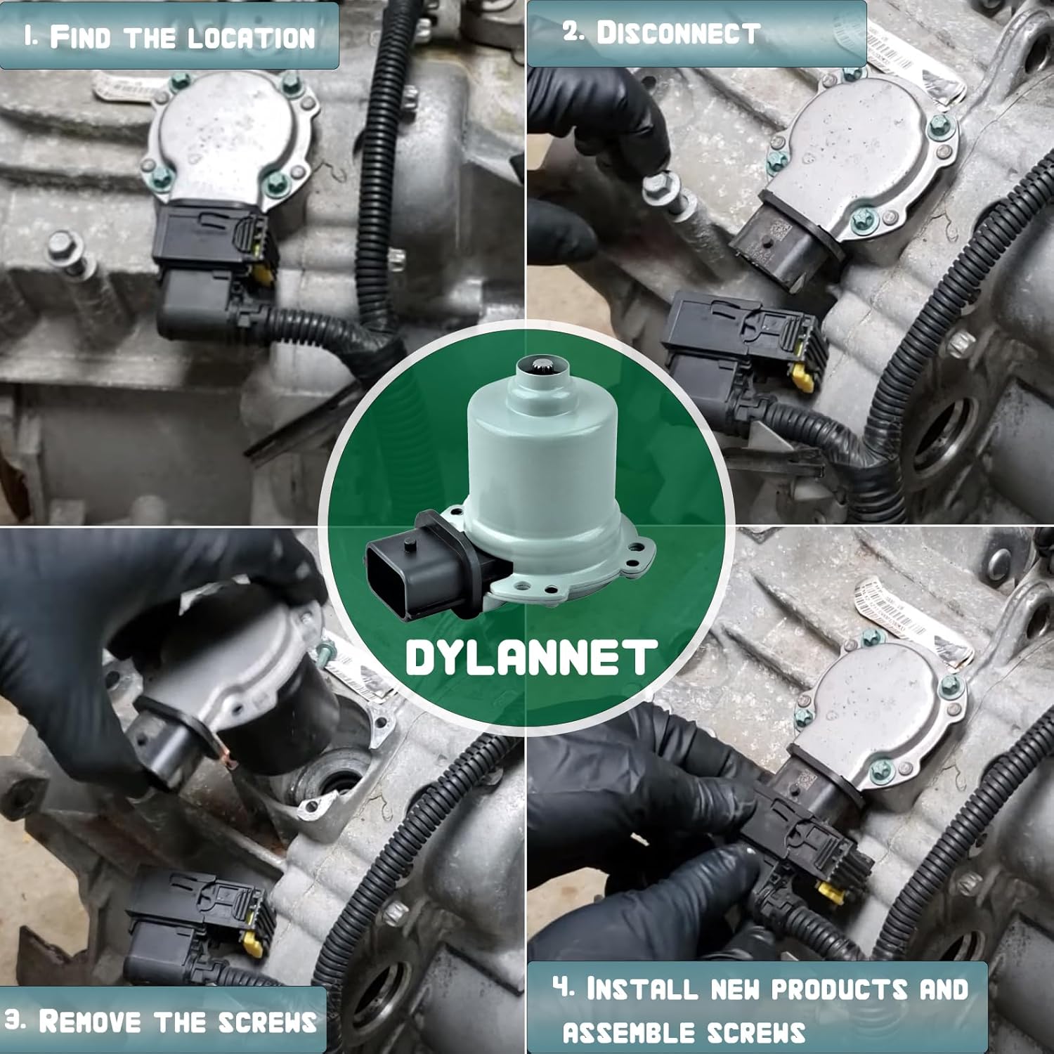 AE8Z-7C604-A Automatic Transmission Clutch Actuator A/B for 2012-2018 Ford Focus SE SEL & 2011-2019 Ford Fiesta, Shift Interlock Solenoid Trans Clutch ActuatorAE8Z-7C604 AE8Z7C604A