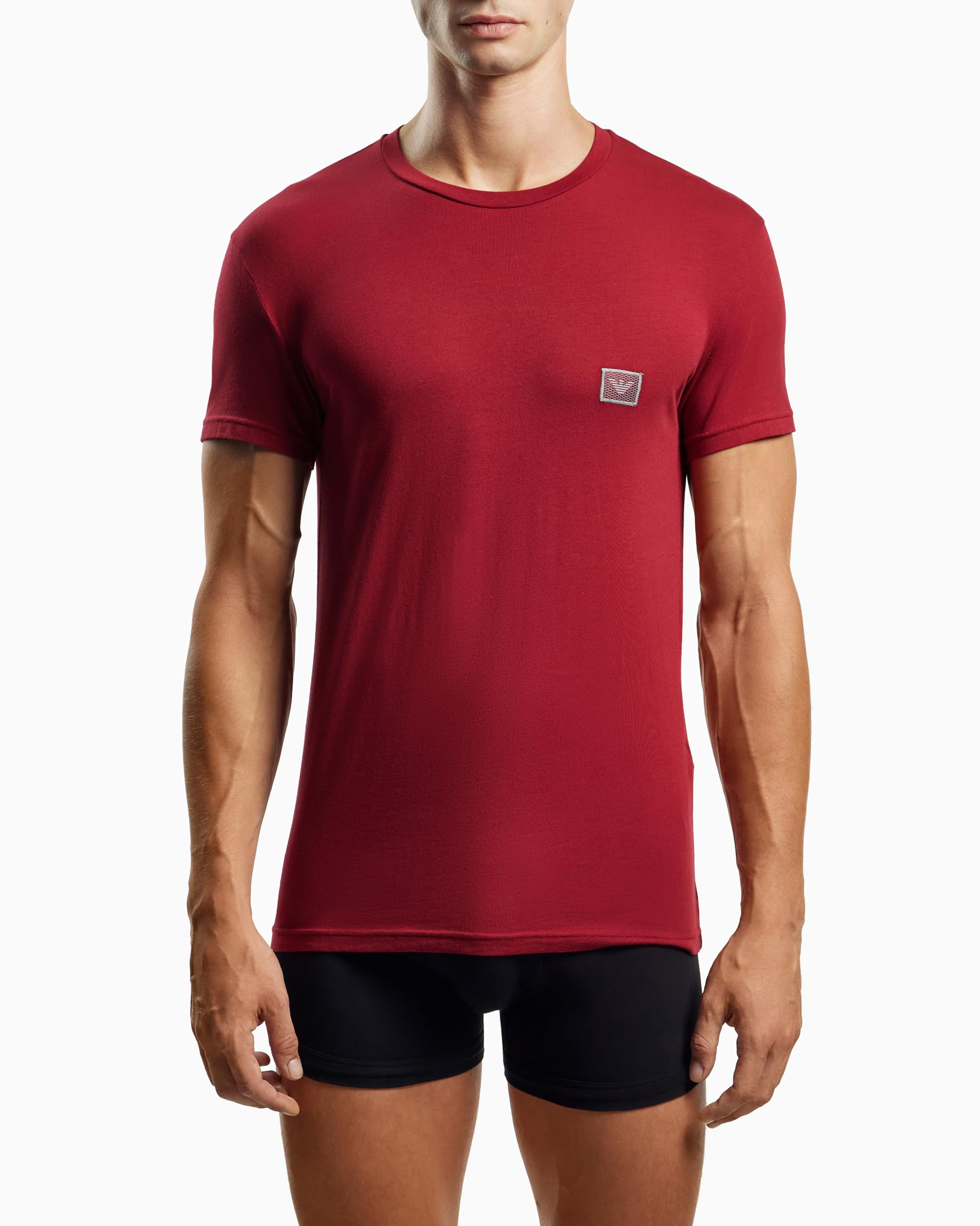 Emporio Armani Men's Shiny Logoband T-Shirt T-Shirt (Pack of 1)
