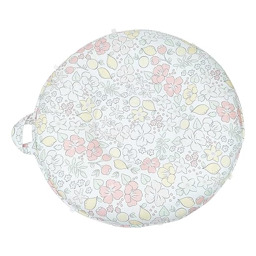 Pello Multi-use Luxe Baby, Toddler Floor Pillow/Play Mat/Lounger (Sadie/Light Pink)
