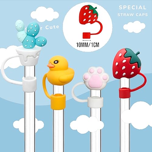 Miniatura 2 de 4 tapas de paja de 0.394 in para vasos, puntas de popote de silicona para popotes Stanley Cup  Accesorios para vasos Stanley Cup