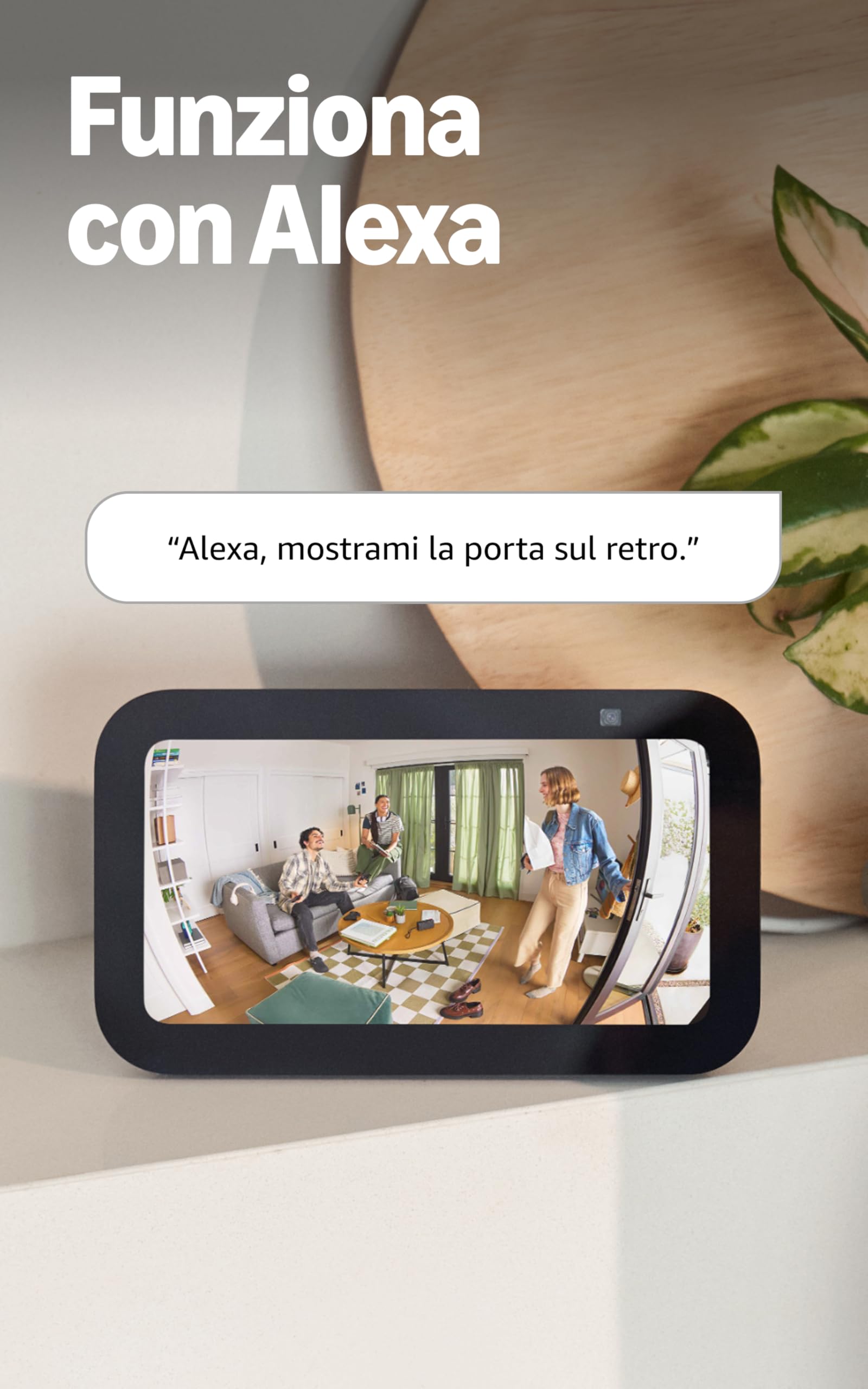 Ring videocamera interna (Indoor Camera 2ª gen.) | Telecamera di sorveglianza per animali domestici | Audio bidirezionale, copertura per la privacy, fai-da-te | Ring Home: 30 gg. prova gratuita