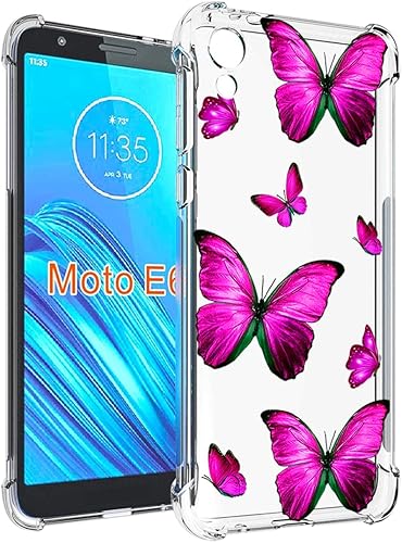 Miniatura 17 de Funda para Moto E6, Motorola E6 XT2005DL Linda Caso, Transparente Flexible Bumper TPU Suave Goma Silicona Funda para Motorola Moto E6