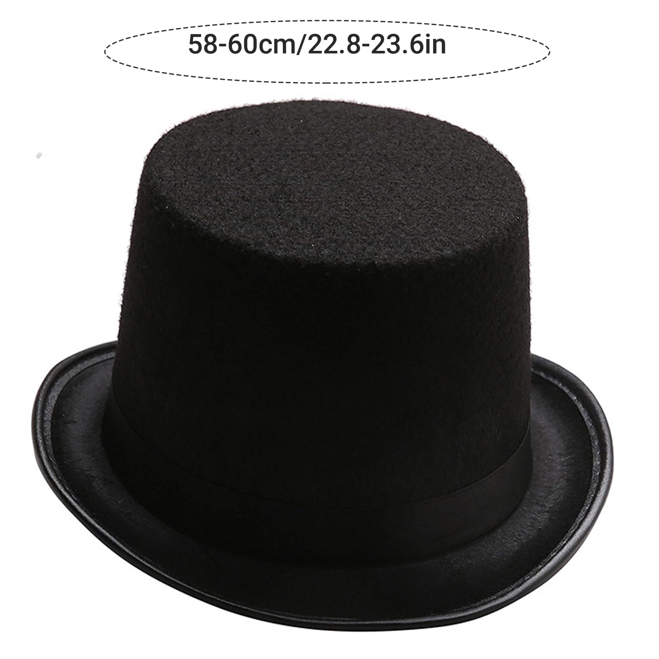 Cappelli a cilindro, cappello da mago classico, misura circonferenza della testa di 58-60 cm Blu reale