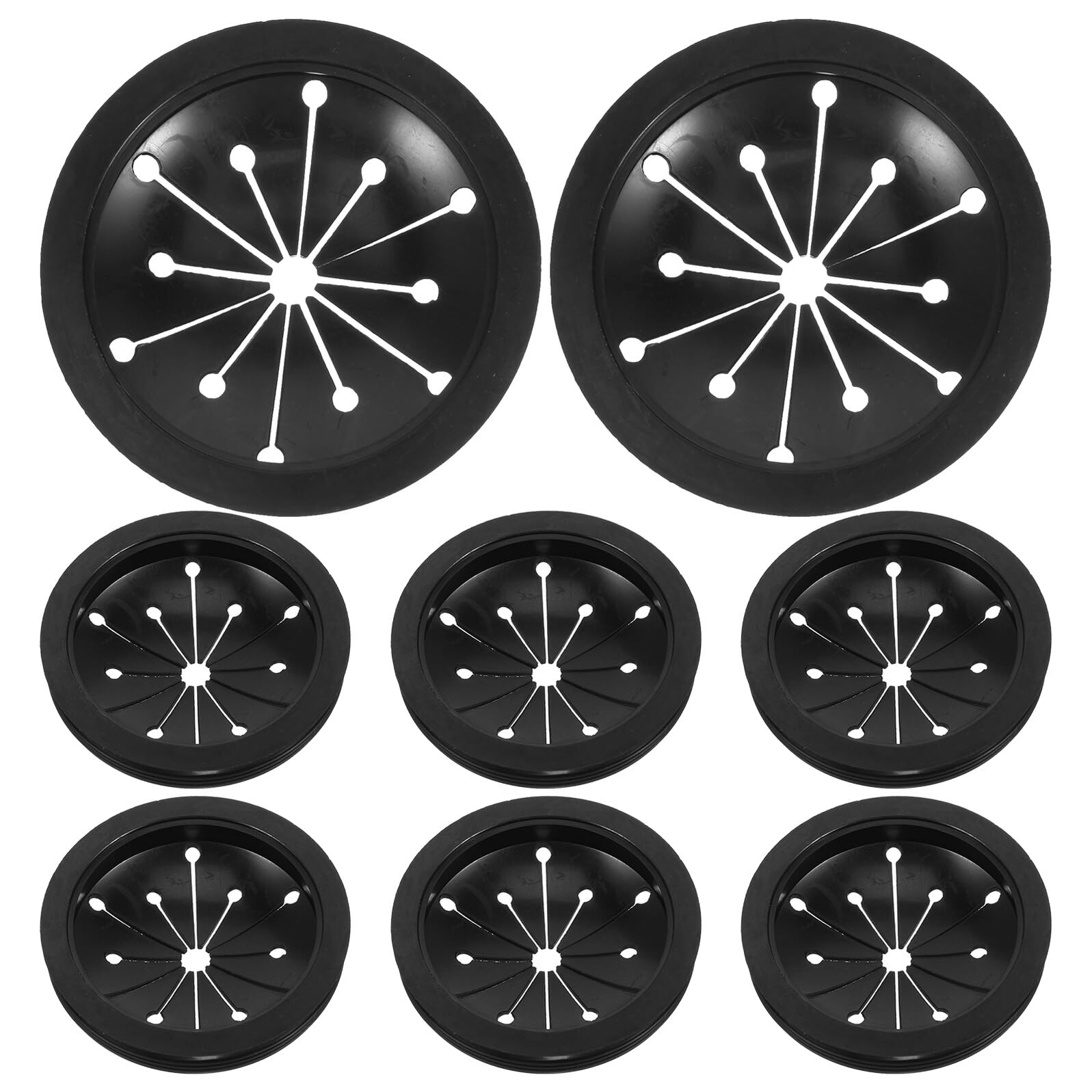 Protections anti-éclaboussures évier et bouchons broyeur cuisine - Lot de 8 pièces