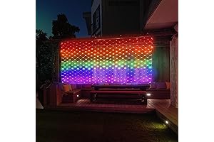 384 LED Pride Flag Lights: Illuminate Your Festive Spirit with Vibrant Inclusivity