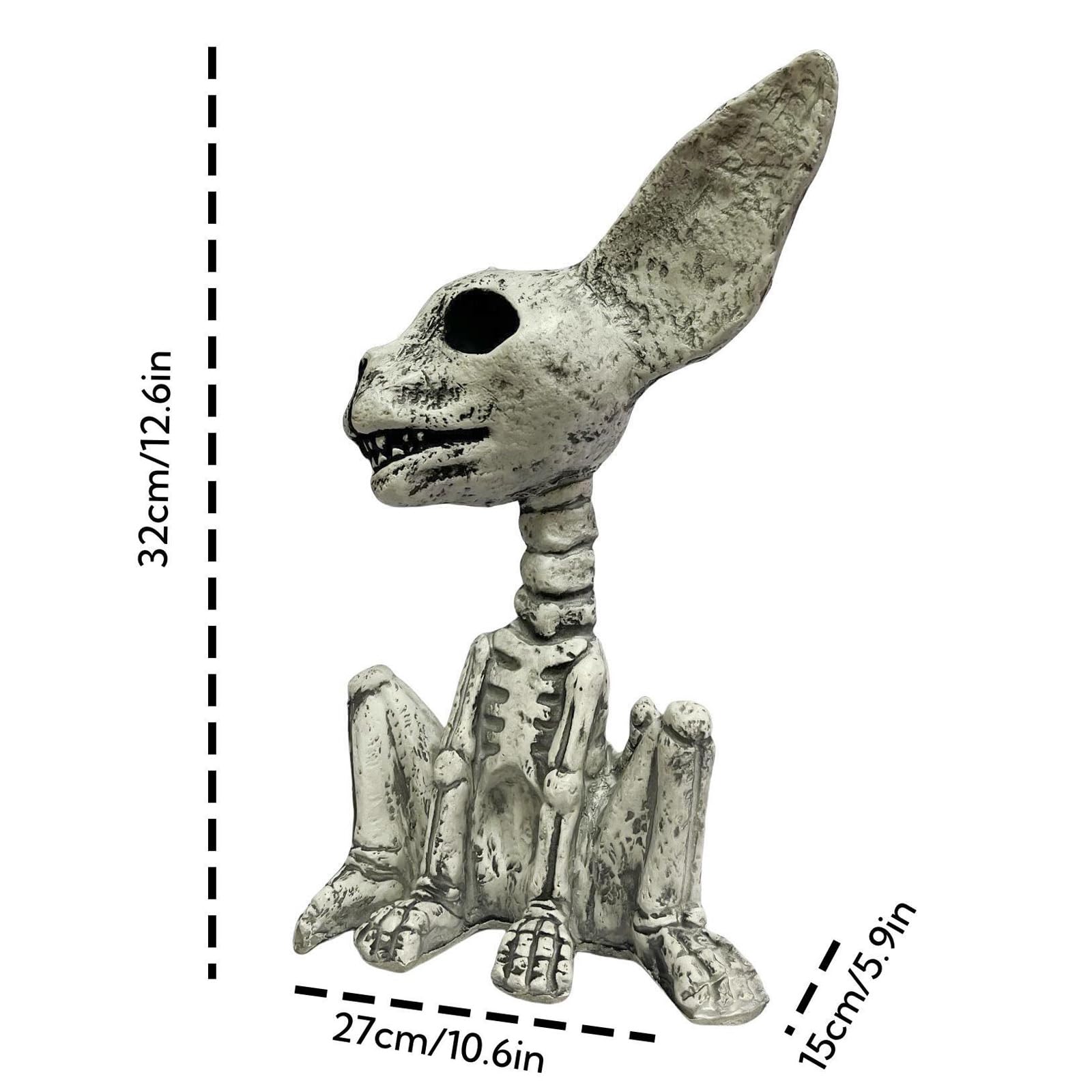 EraSpooky 30,5 cm divertente scheletro gatto decorazione di Halloween raccapricciante casa infestata decorazione puntelli vacanza